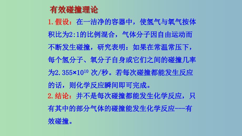 高中化学第二章化学反应速率和化学平衡2.2影响化学反应速率的因素课件新人教版.ppt_第3页