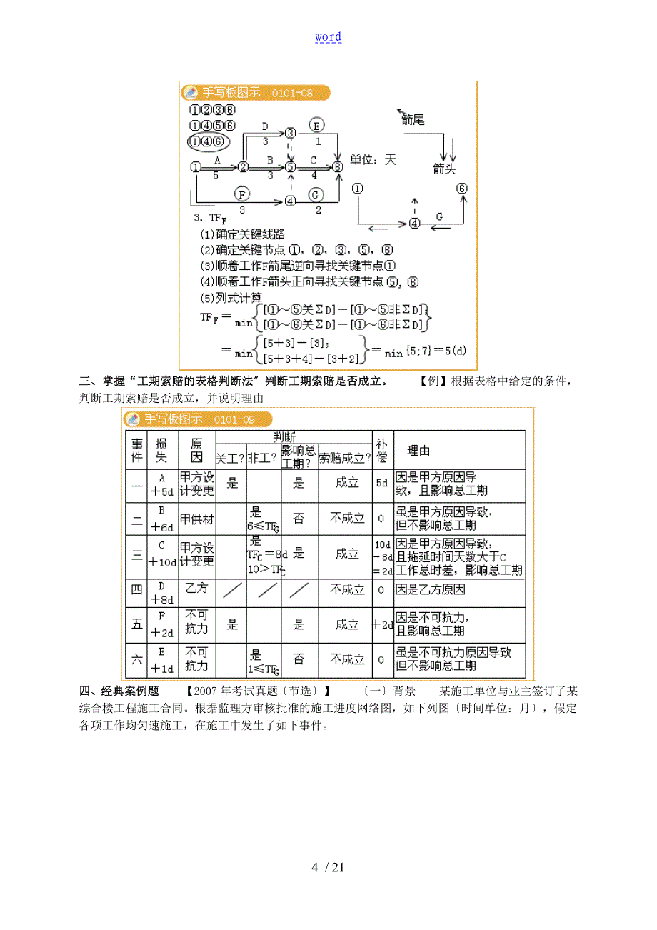 建造工程师建筑工程管理系统与实务讲案例题解题方法_第4页