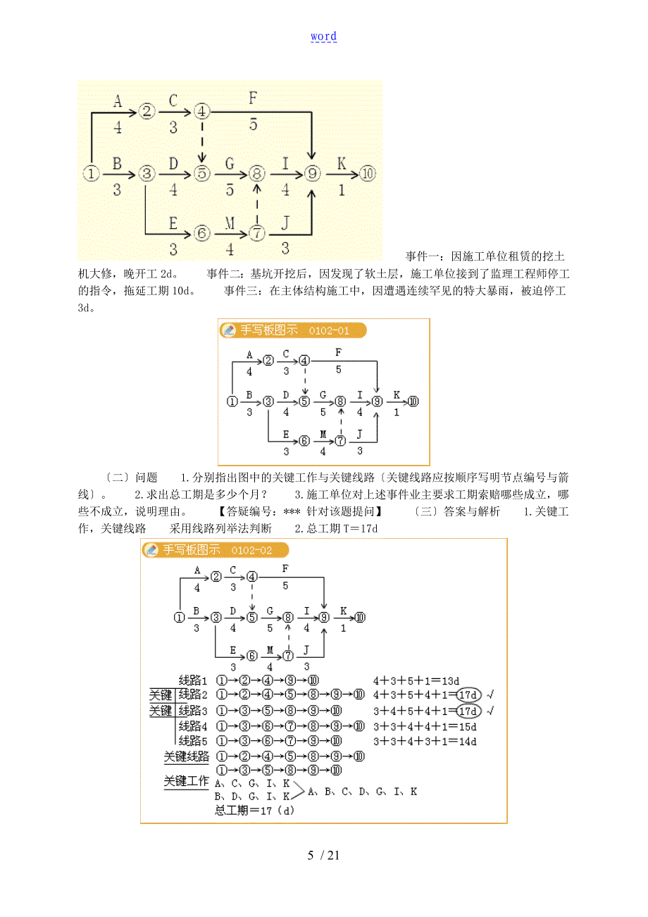 建造工程师建筑工程管理系统与实务讲案例题解题方法_第5页