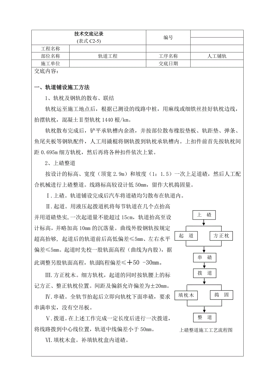 《铺轨技术交底》word版_第1页