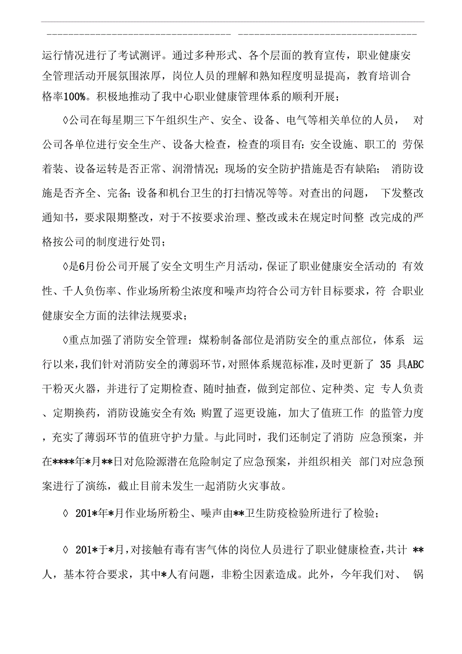 职业健康安全管理总结报告_第4页