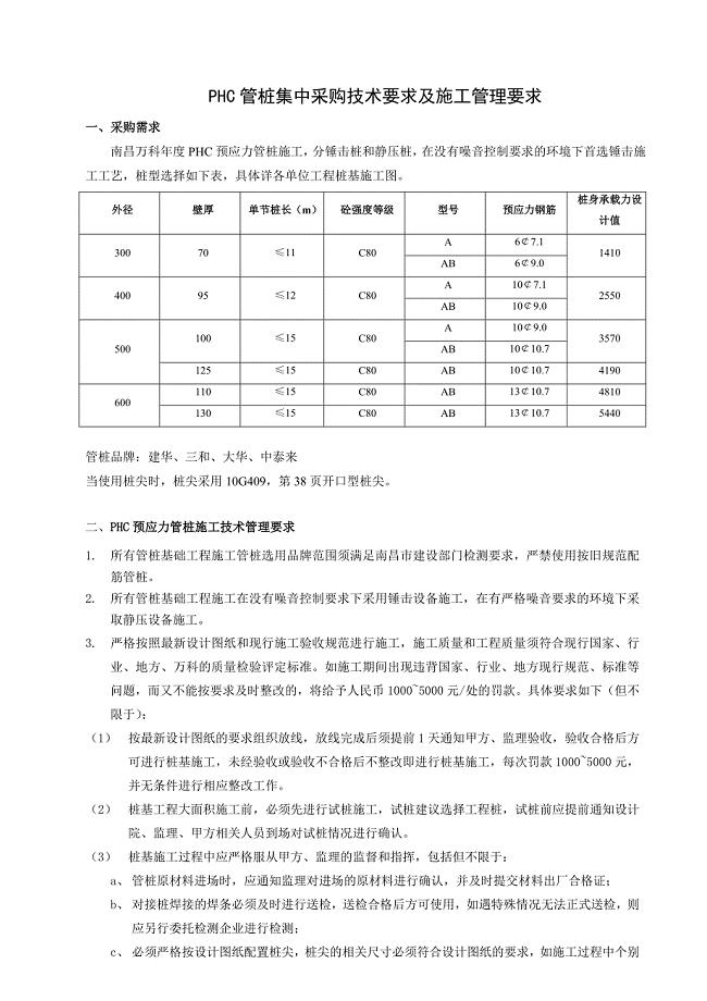 万科工程标准及管理要求