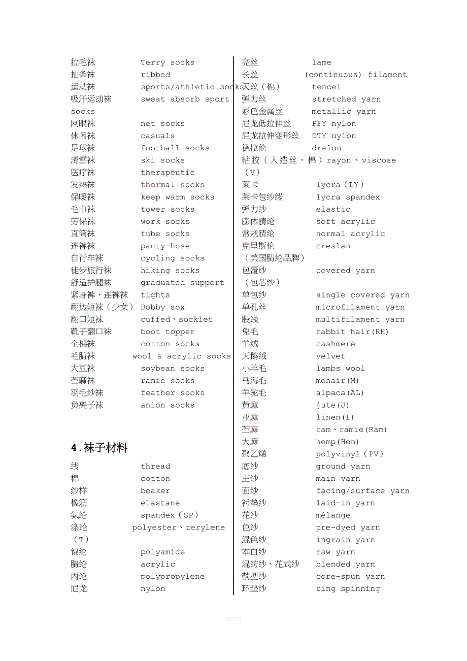 袜子外贸专业术语.doc_第3页