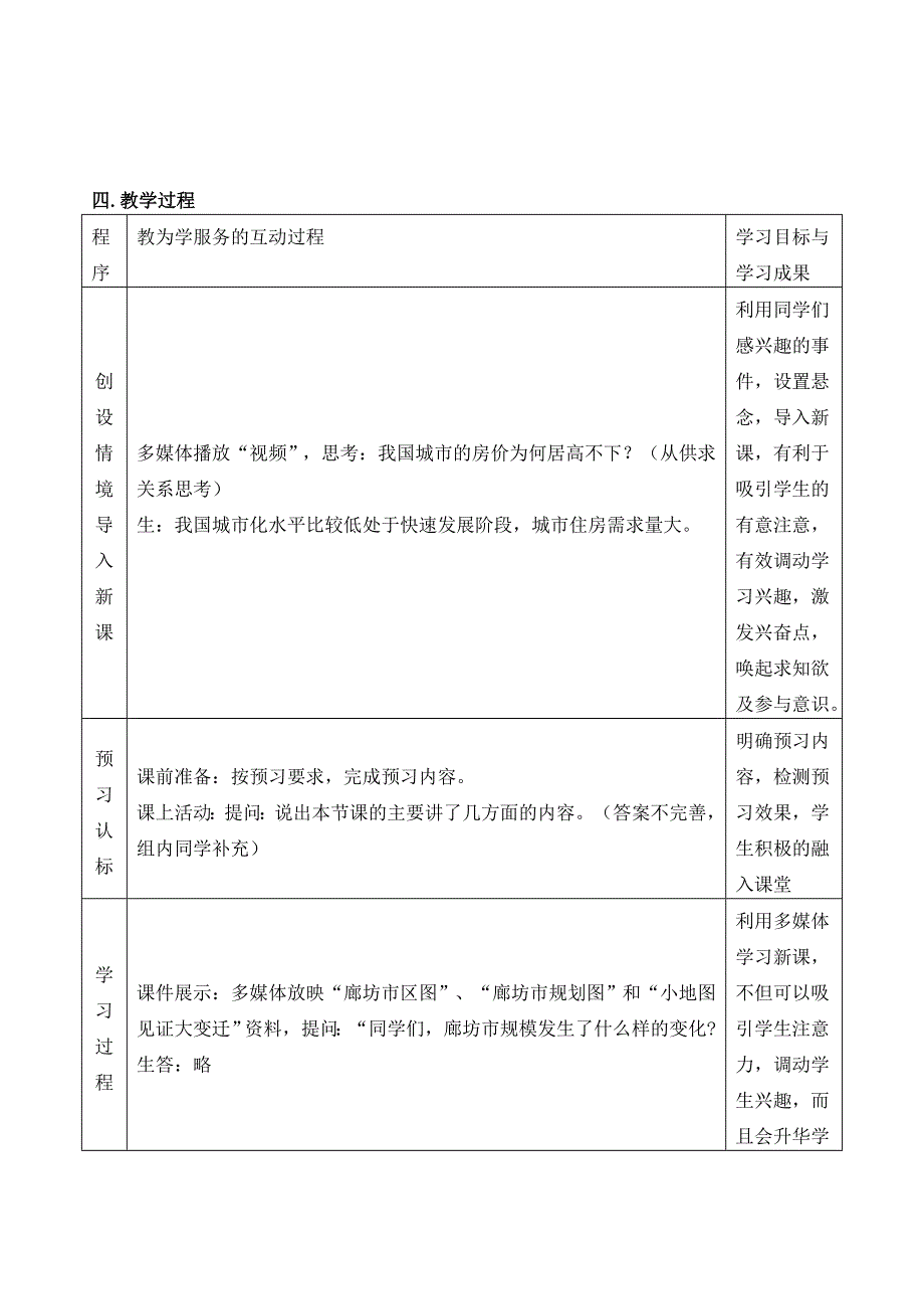 《城市化过程与特点》课型教学设计_第3页