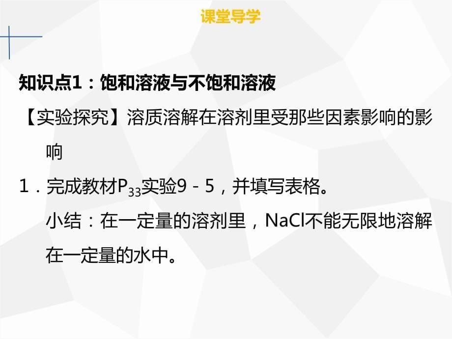 九年级化学下册 第九单元 溶液 课题2 溶解度 第1课时 饱和溶液课件 新人教版.ppt_第5页