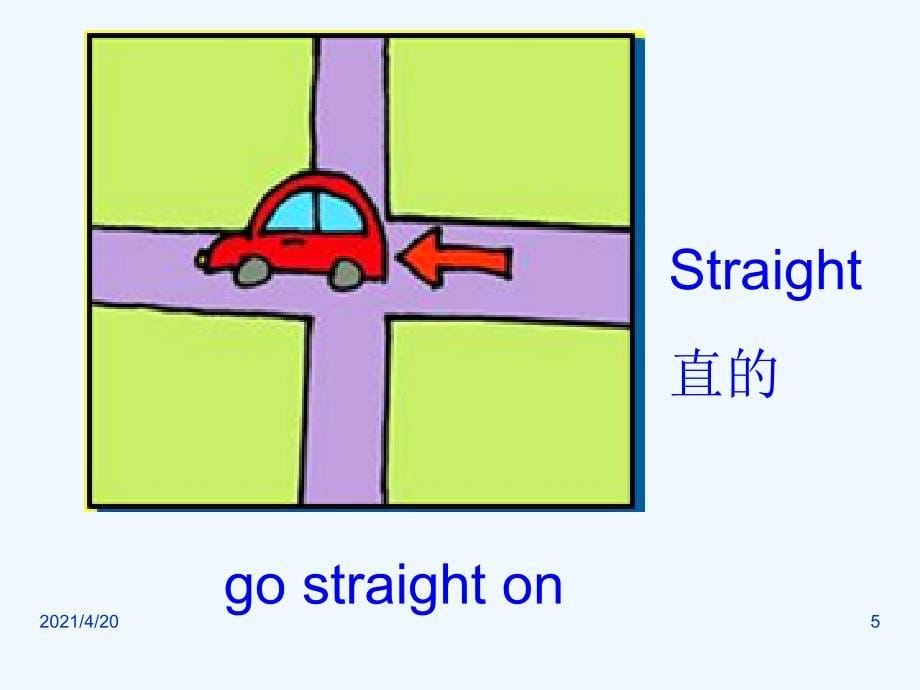 四年级上册英语课件-Module 1Unit 1 Go straight on∣外研版（三起） (共12张PPT)_第5页