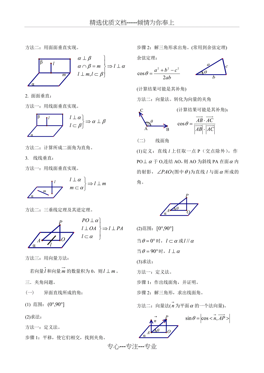 高中立体几何基础知识点全集(图文并茂)_第2页