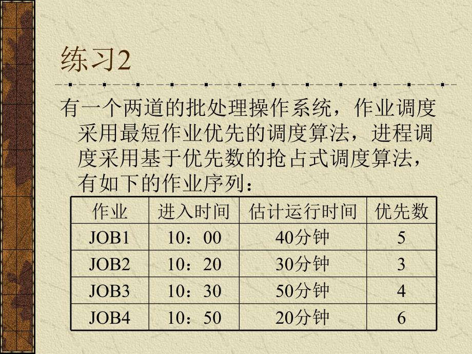 《计算机系统与系统软件》PPT电子课件教案资源分配与调度练习_第4页