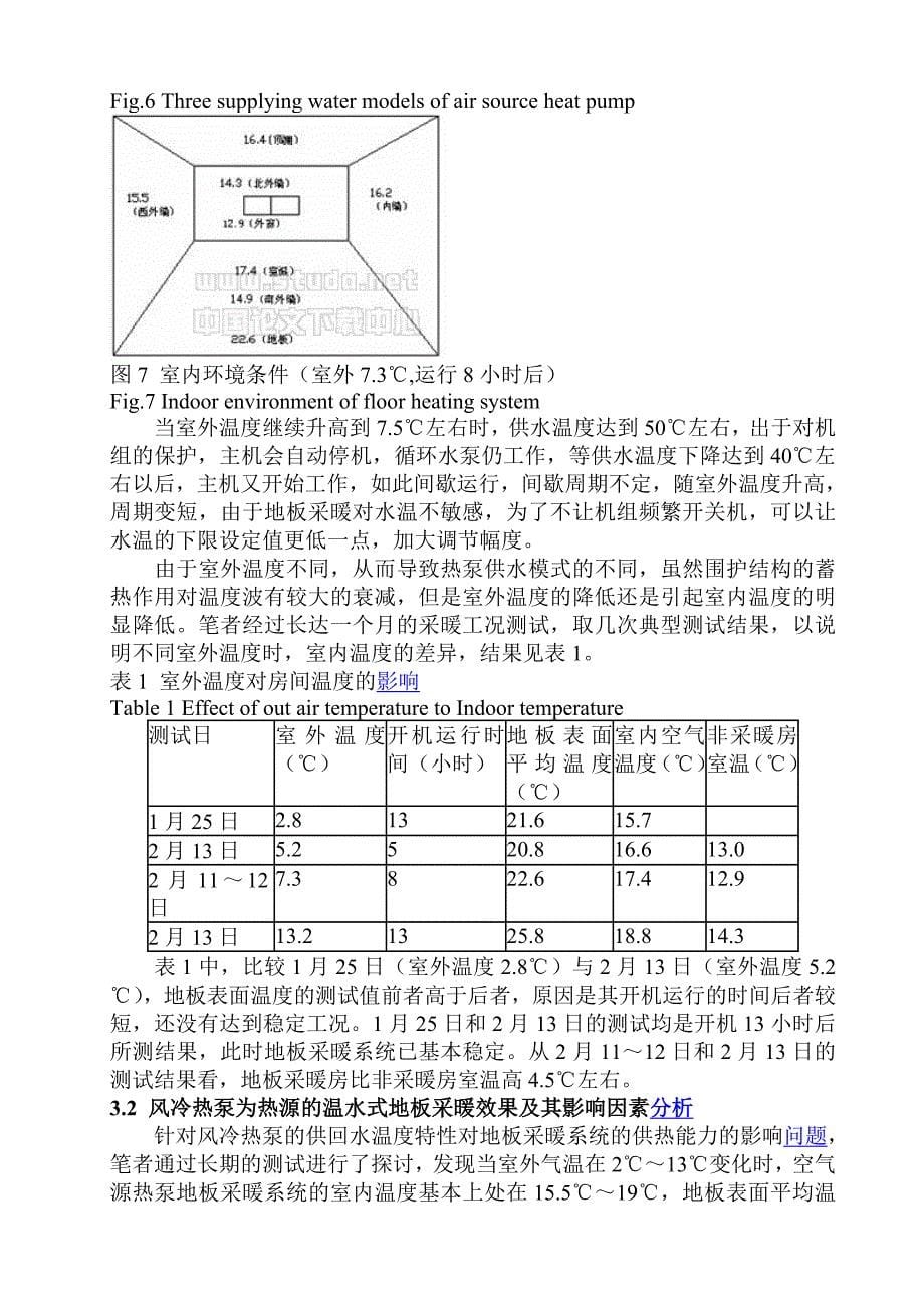 上海地区空气源热泵地板采暖系统应用研究_第5页