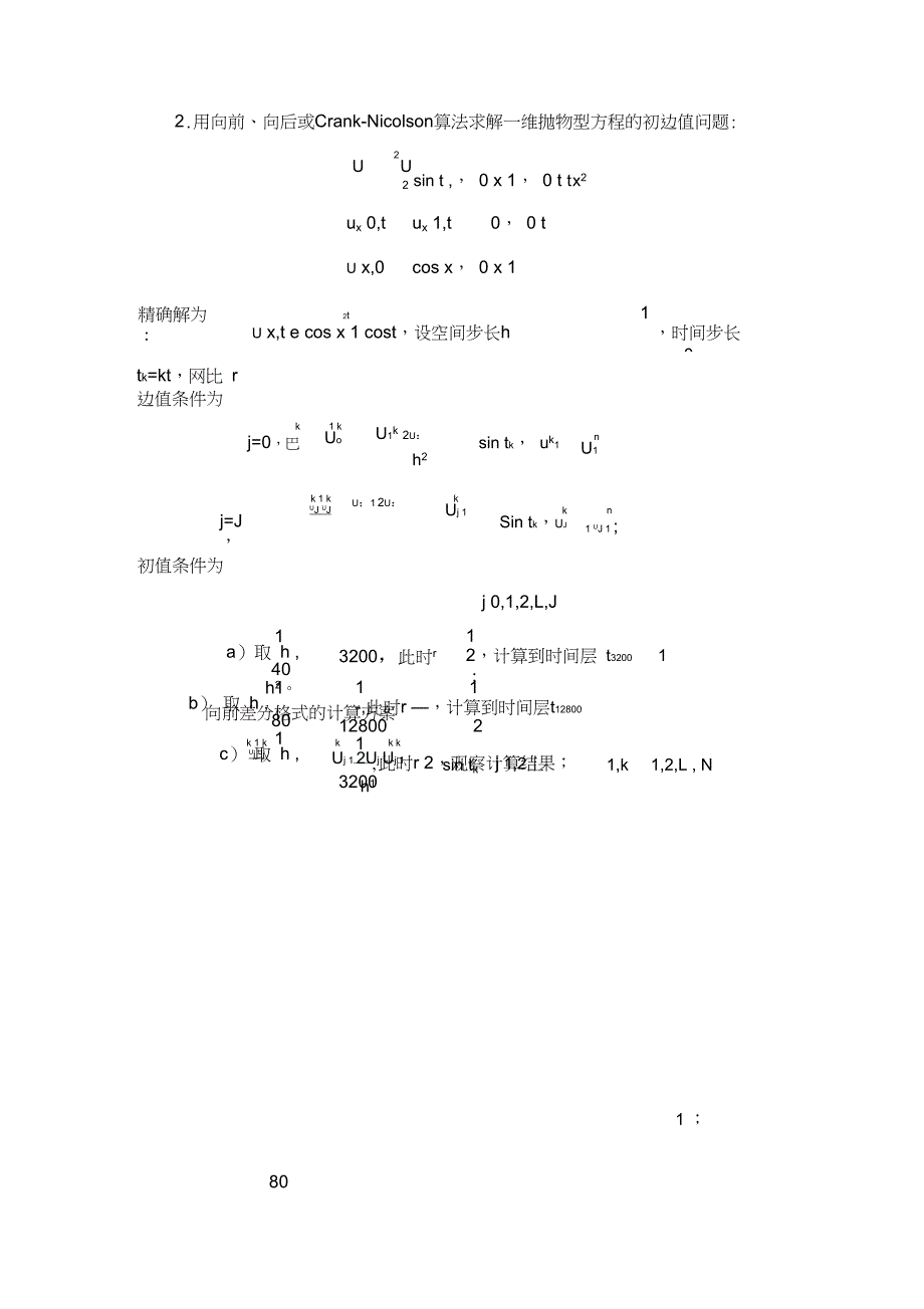 微分方程数值解法课程试验题目_第2页