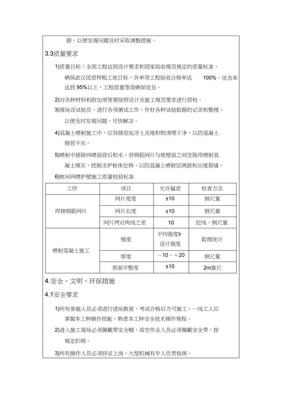 桩间挂网喷射混凝土施工技术交底【完整版】_第5页