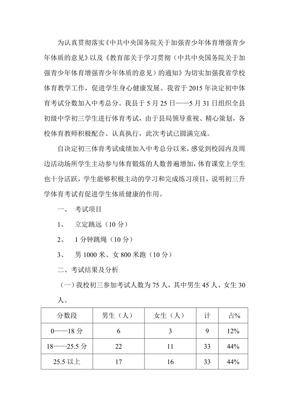 中考体育质量分析_第2页