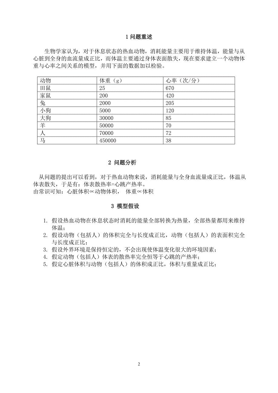 动物体重与心律模型_第2页