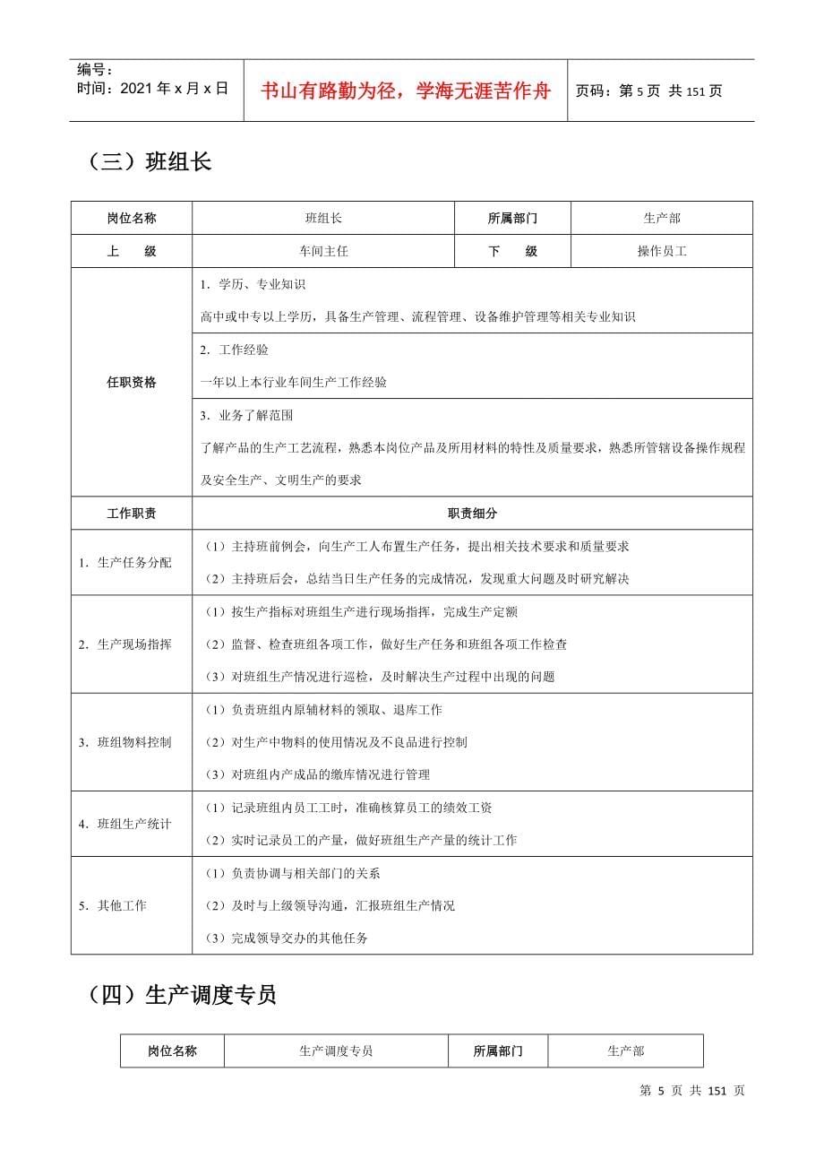 生产经理必备工具-生产管理职位工作手册-HR猫猫_第5页