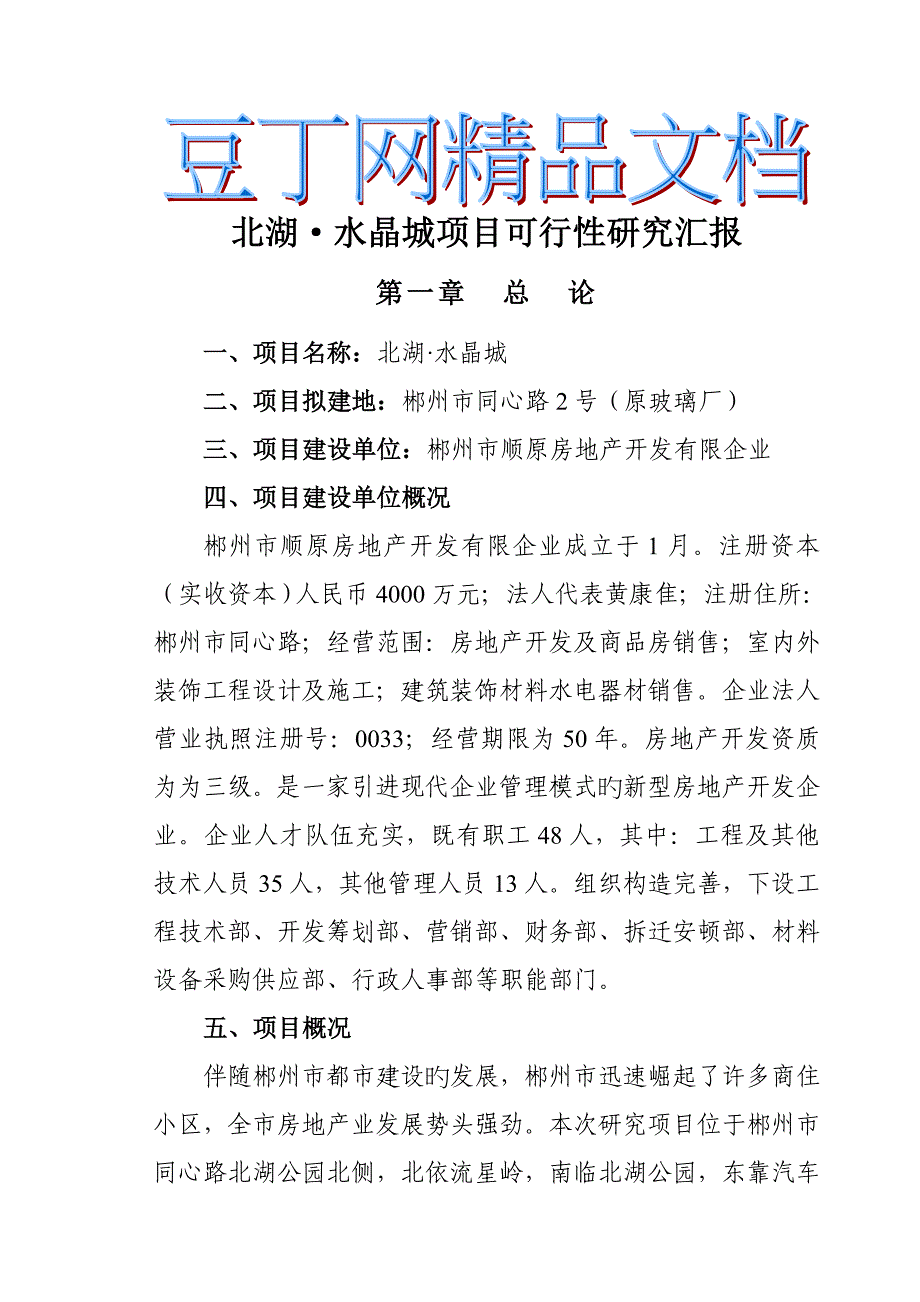 房地产可行研究报告_第1页