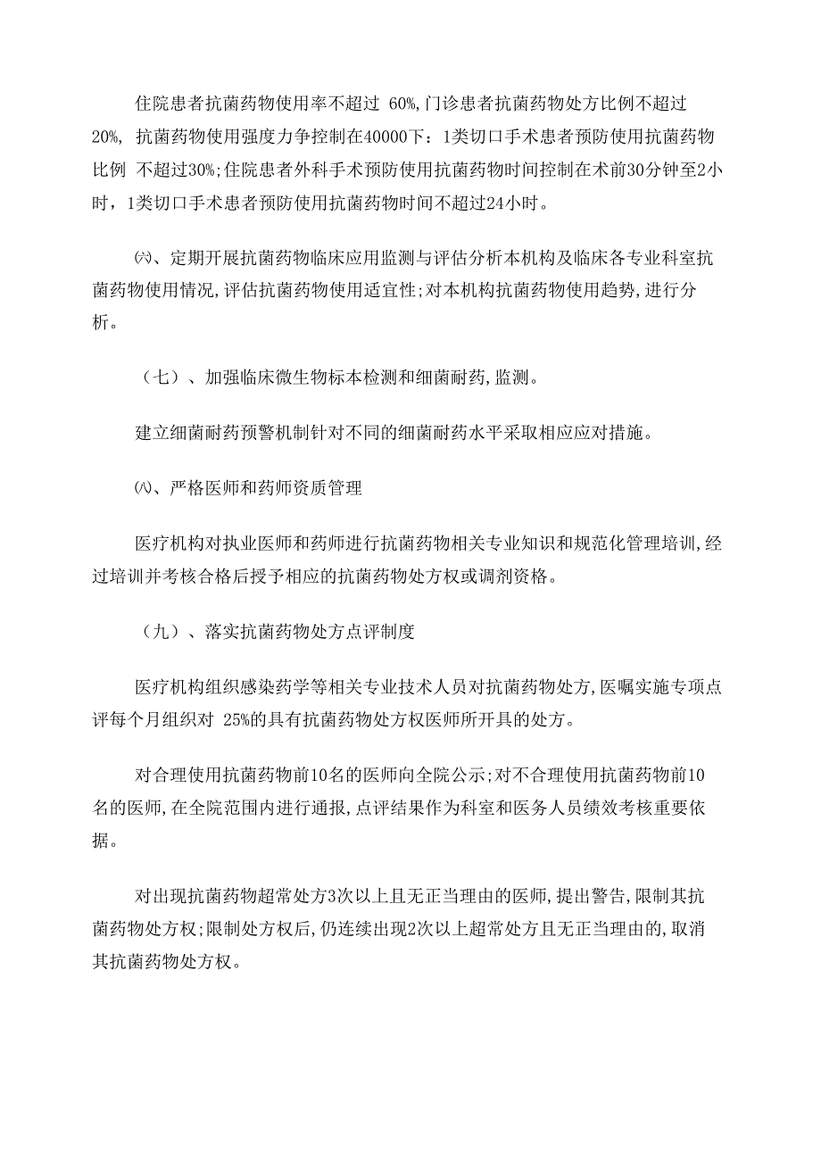 合理使用抗生素的管理方案_第2页