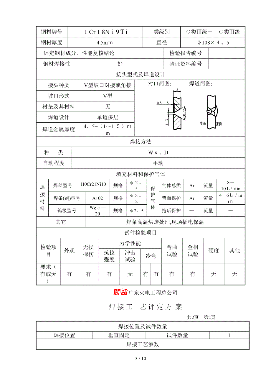 不锈钢管垂直固定焊接工艺评定_第3页