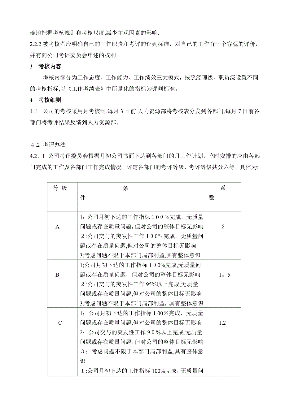 科技公司绩效考核制度..doc_第2页