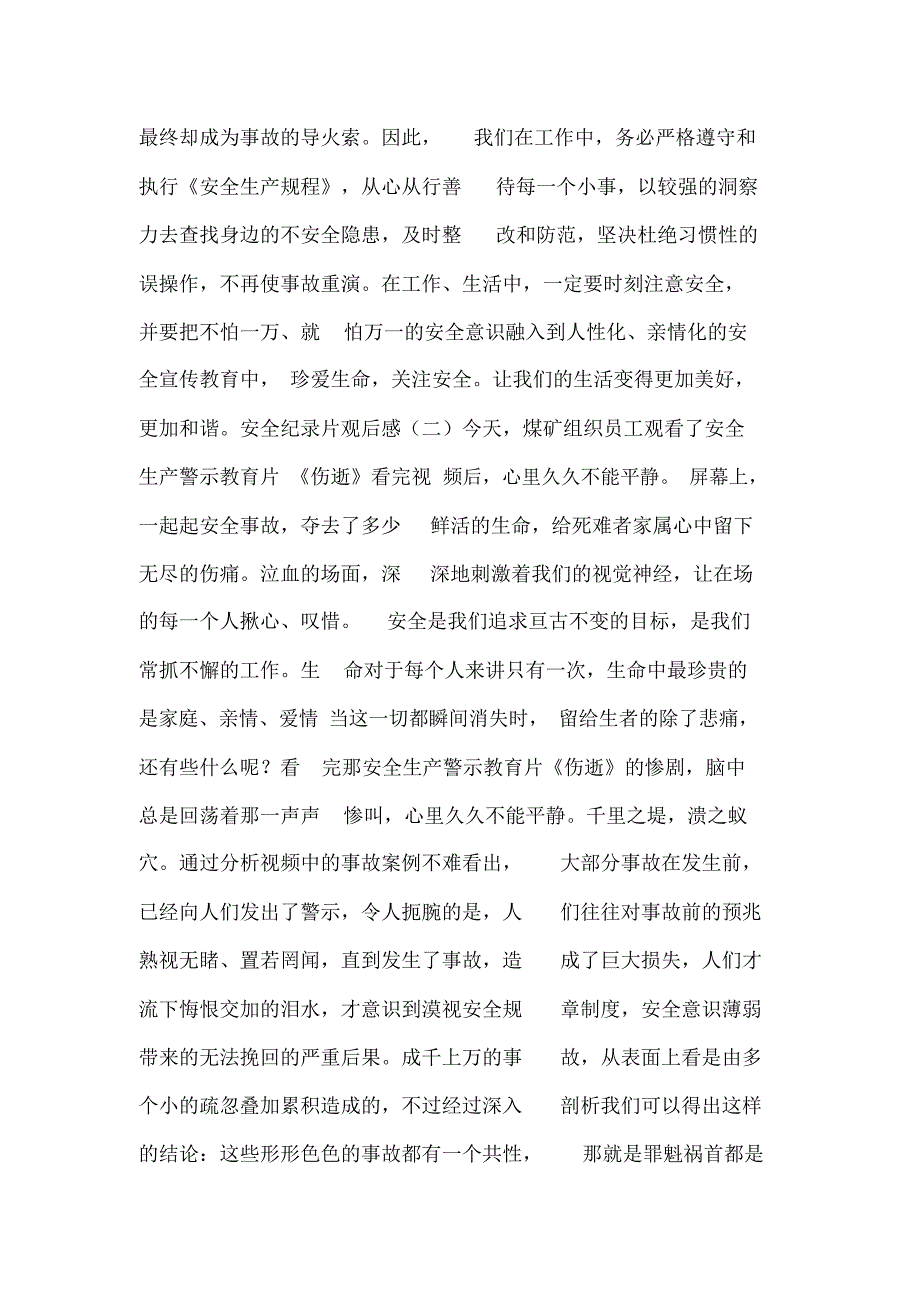 安全警示纪录片观后感_第5页