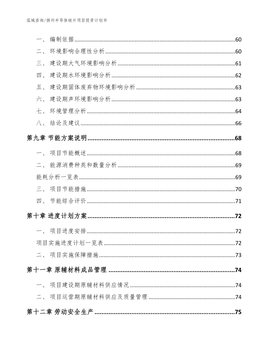 扬州半导体硅片项目投资计划书_模板范本_第4页