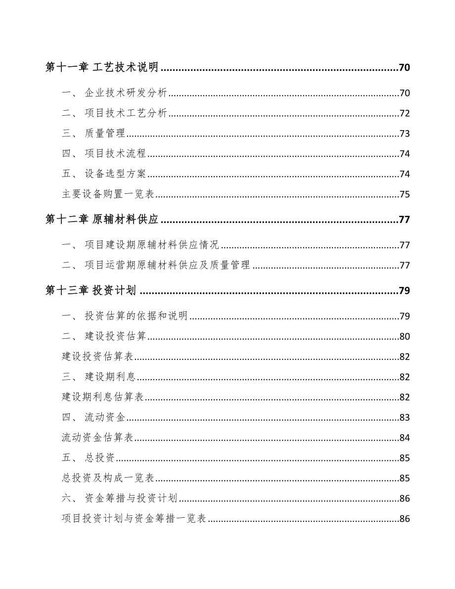 某某某汽车灯具项目可行性研究 报告_第5页