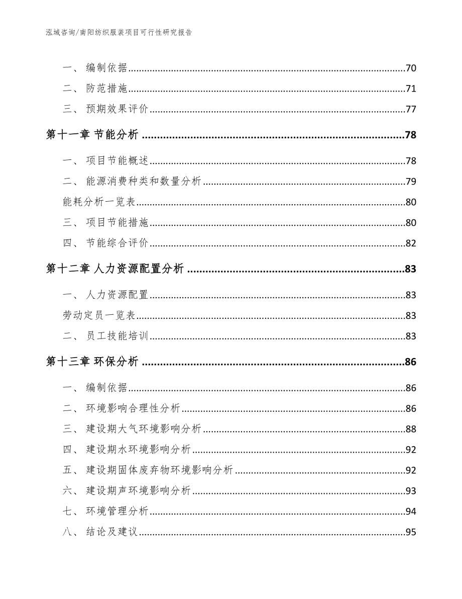 南阳纺织服装项目可行性研究报告_第5页