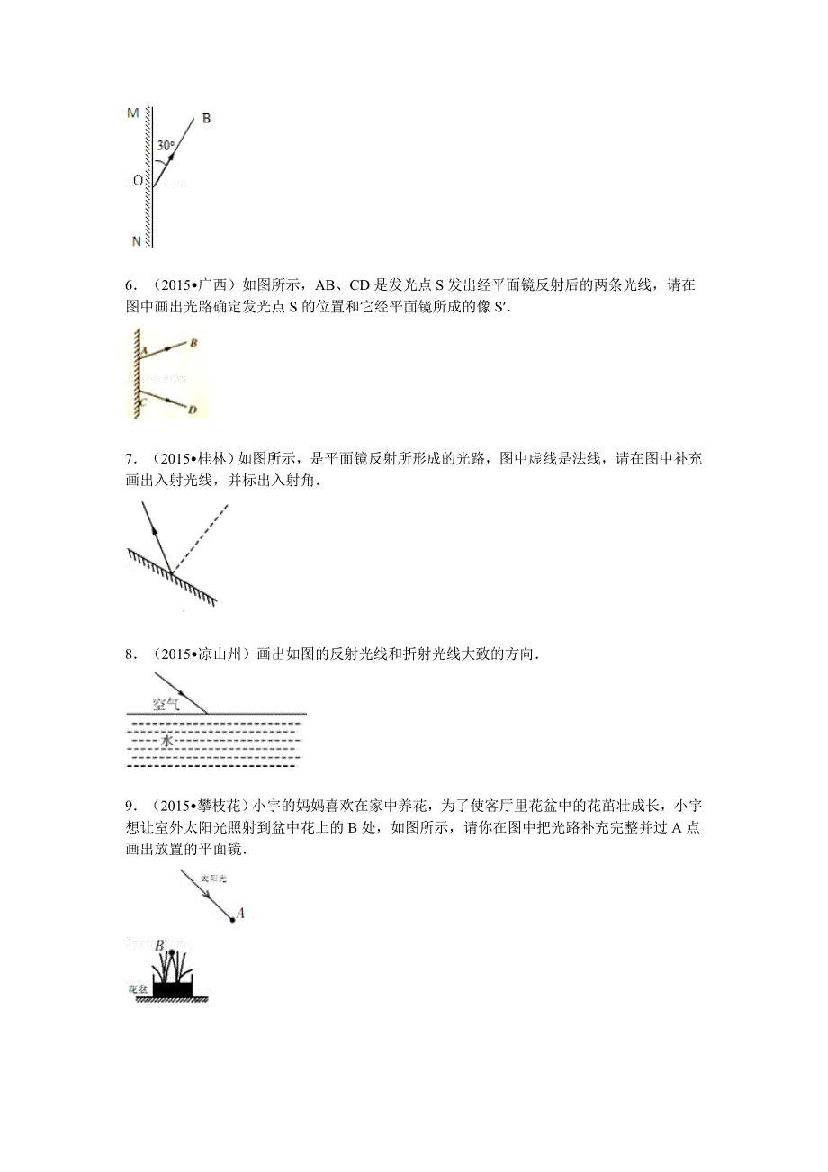 光学作图练习1反射(教育精品)_第2页