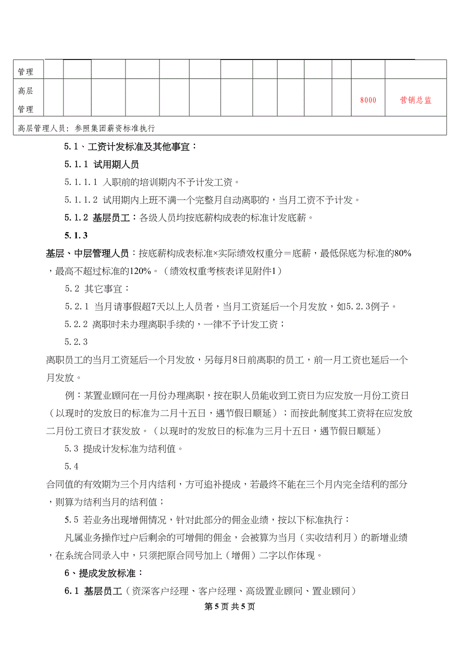 房产中介公司-薪酬计划 (2)（天选打工人）.docx_第2页