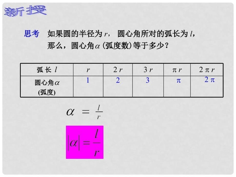 内蒙古满洲里市第七中学高中数学 第一章第1节《任意角和弧度制 弧度制》课件 新人教A版必修4_第5页