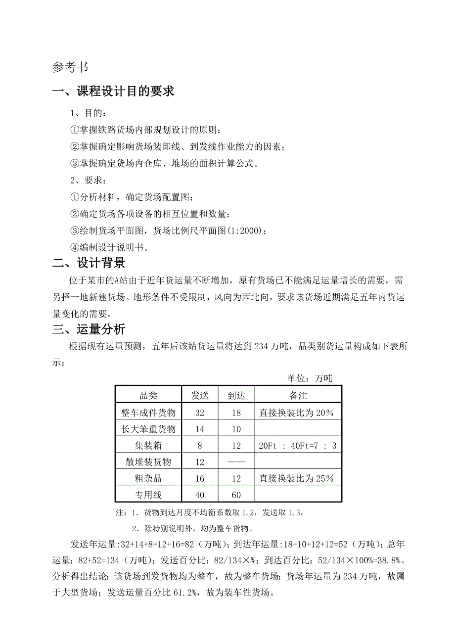 华东交通大学铁路综合性货场设计讲述_第1页