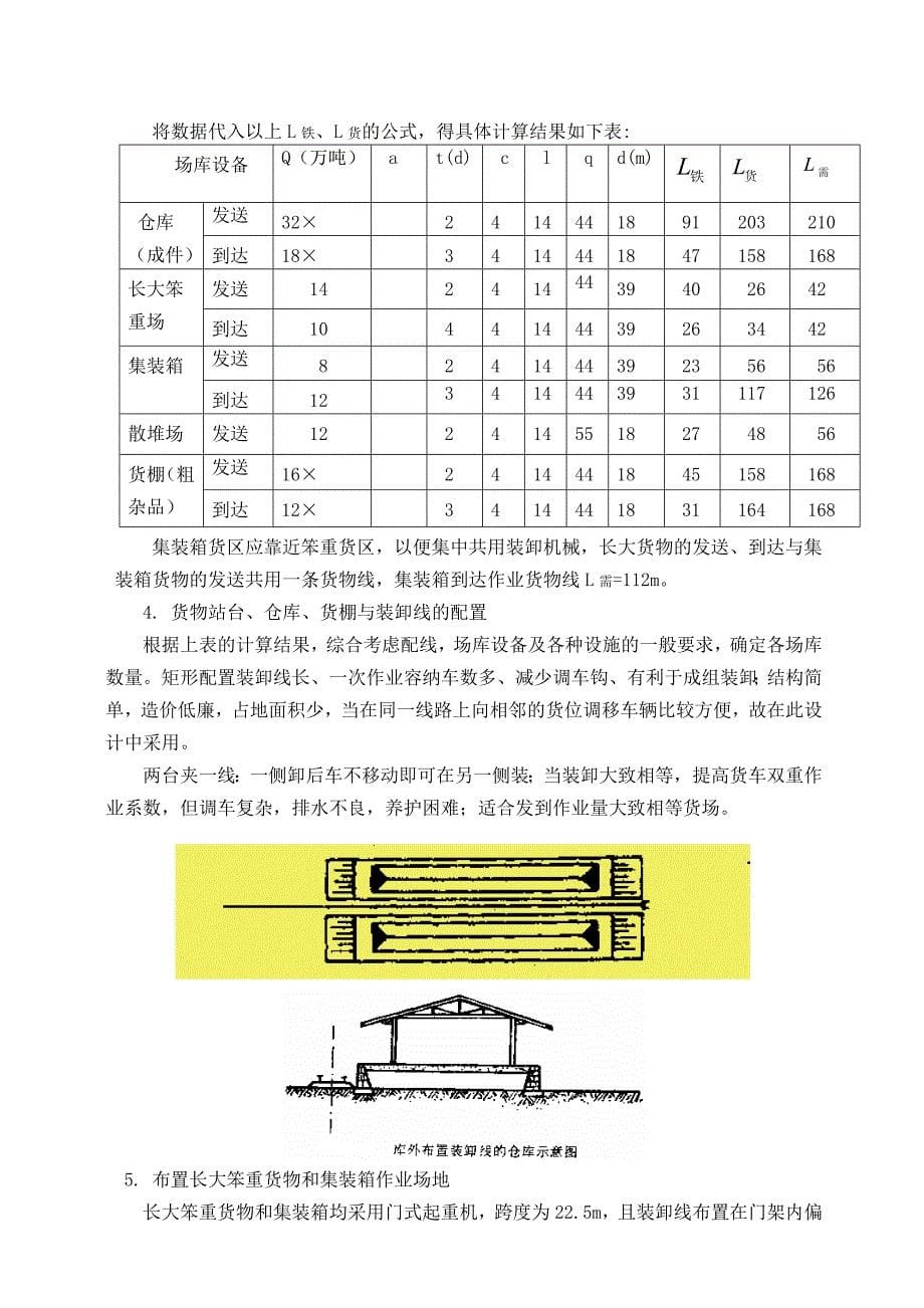 华东交通大学铁路综合性货场设计讲述_第5页