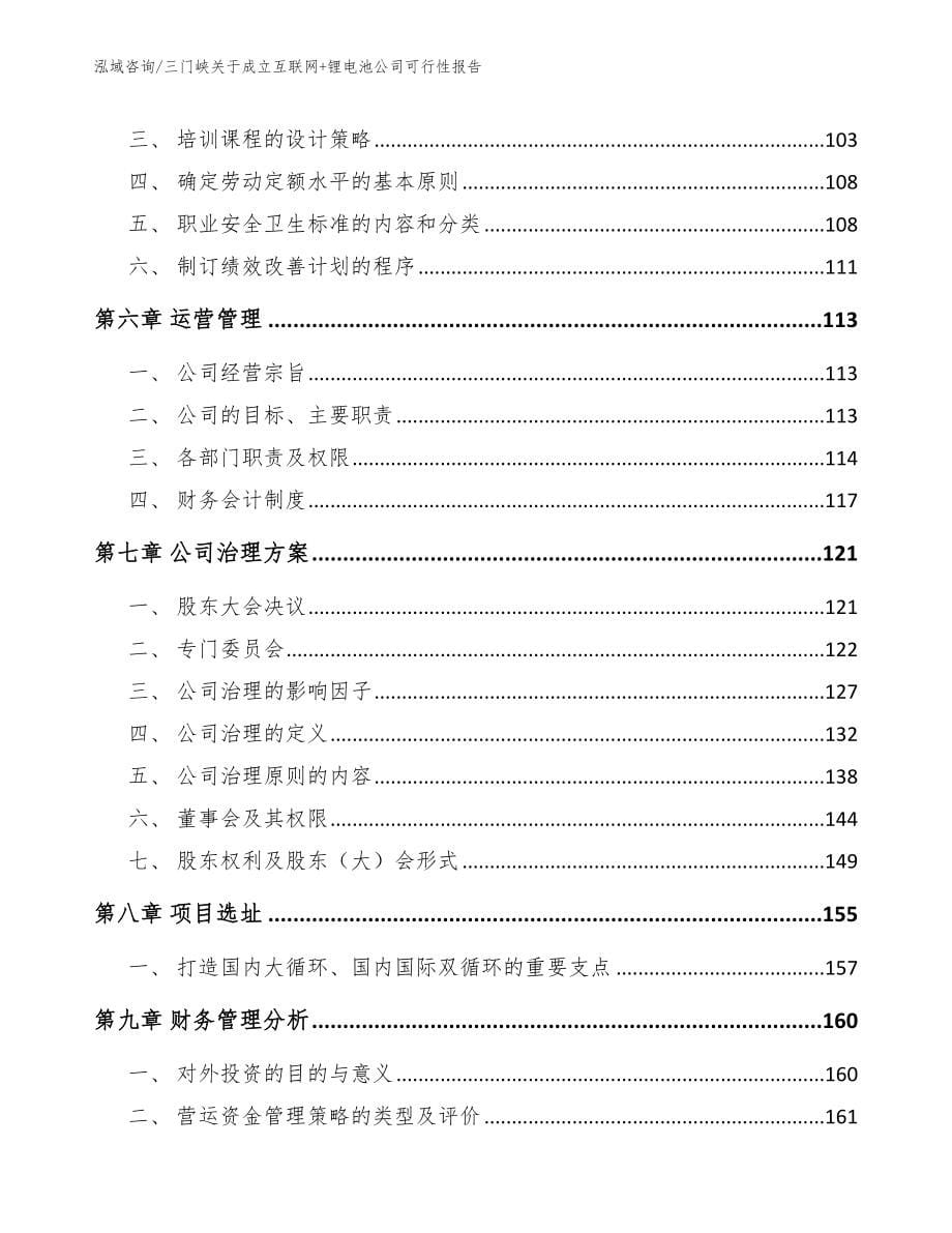 三门峡关于成立互联网+锂电池公司可行性报告_第5页