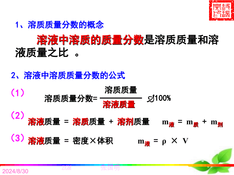 9.3溶液的浓度d化学_第1页