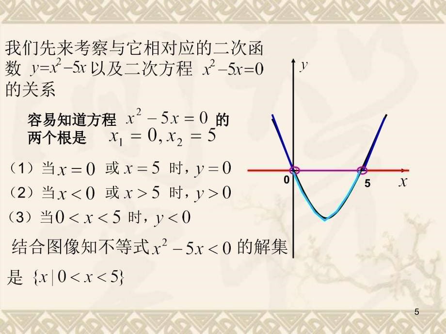 一元二次不等式及其解法ppt课件_第5页