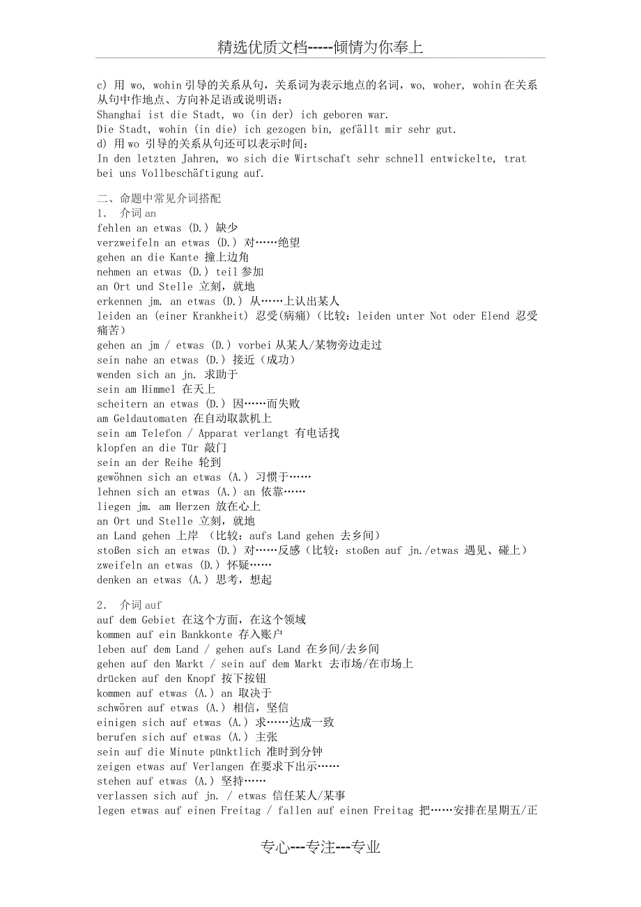 德语专四基础知识及考点梳理_第2页