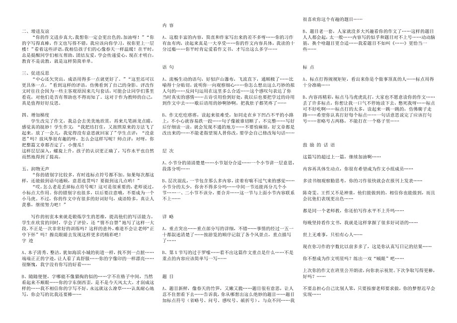 小学生作文评语大全.doc_第2页