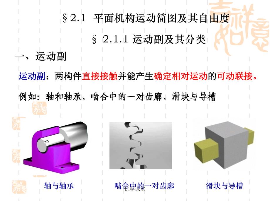 第2章 平面连杆机构01——平面机构的运动简图【教学内容】_第2页