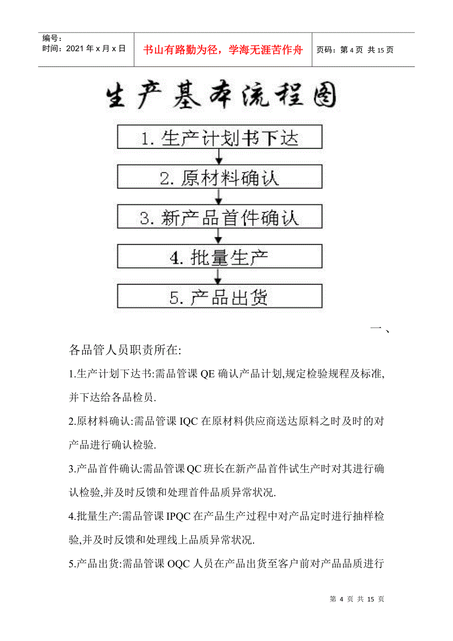 品管部流程及表单-塑胶_第4页