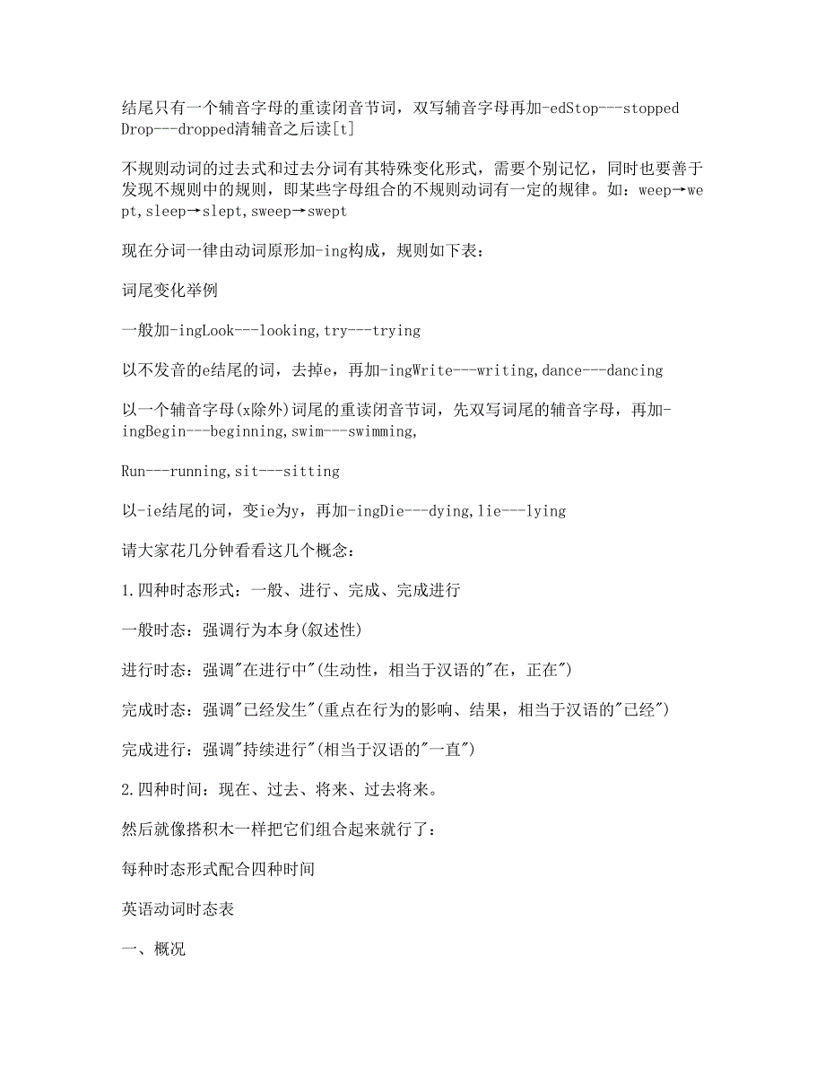 初中语法复习时态综合复习讲义_第3页