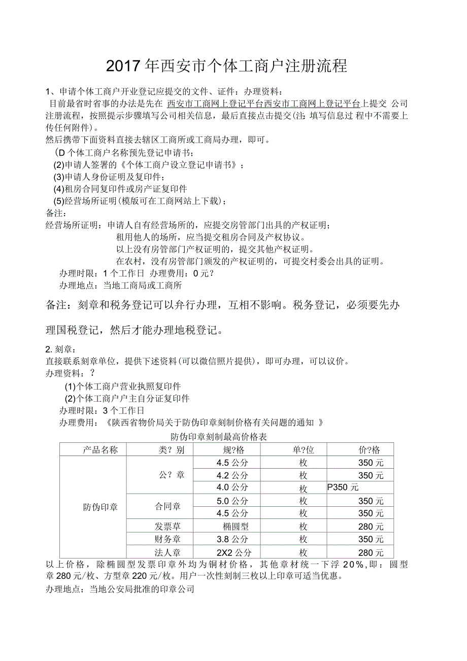 陕西省个体工商户注册流程_第1页