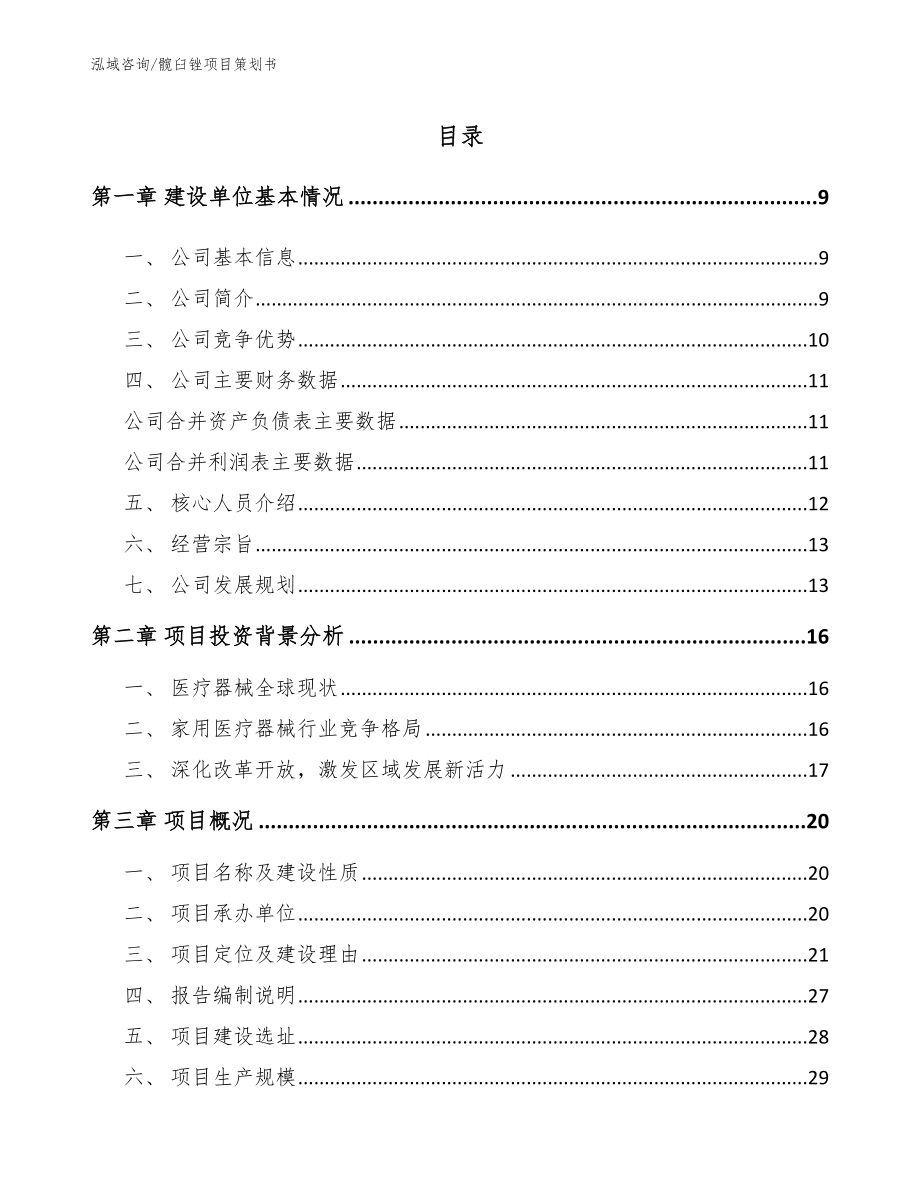 髋臼锉项目策划书【模板参考】_第1页