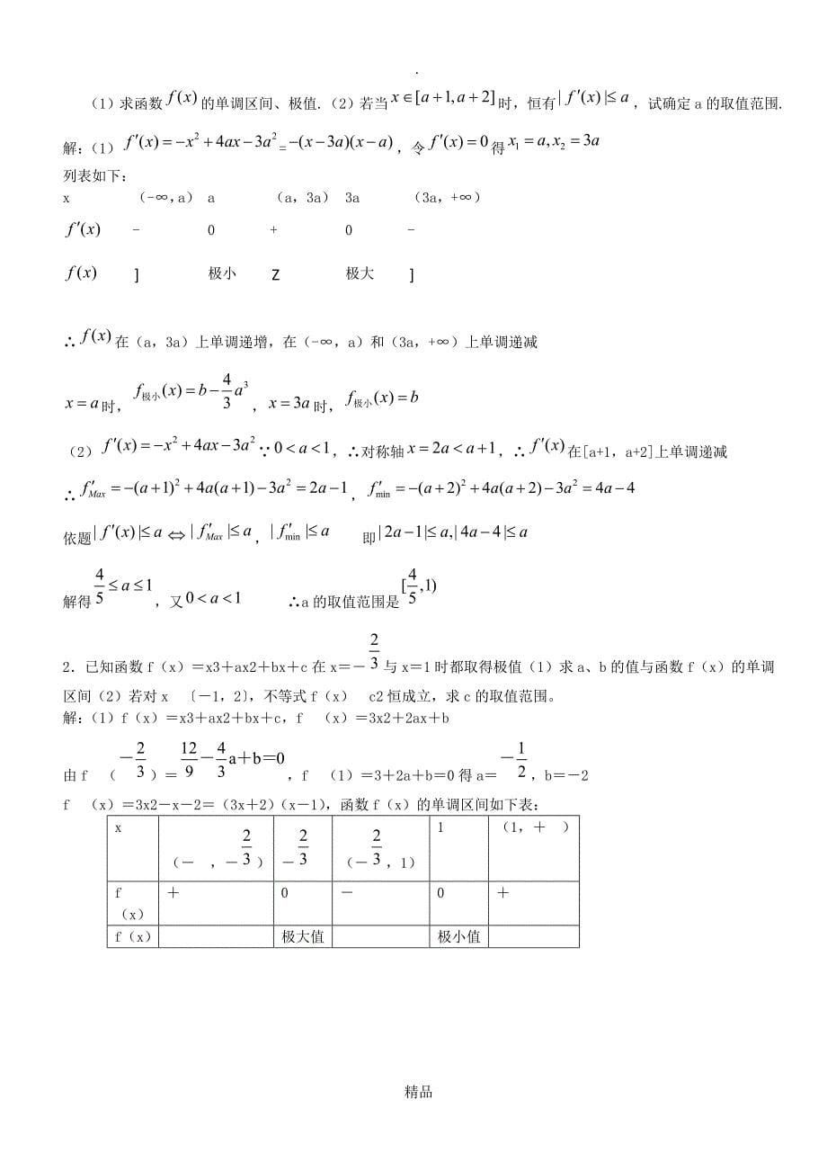 高考导数题型分析及解题方法_第5页