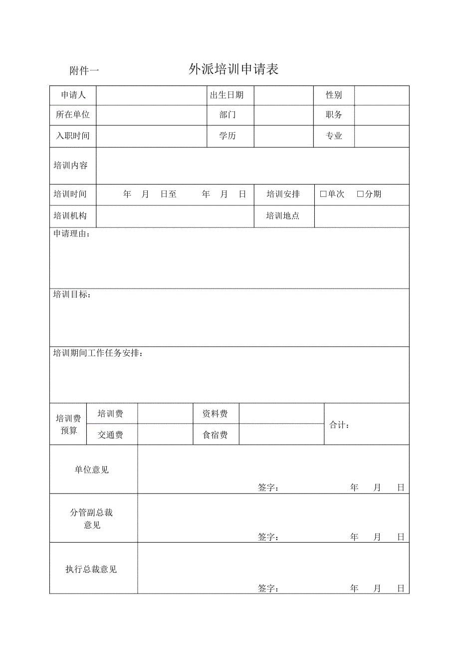 员工外派培训管理制度_第5页