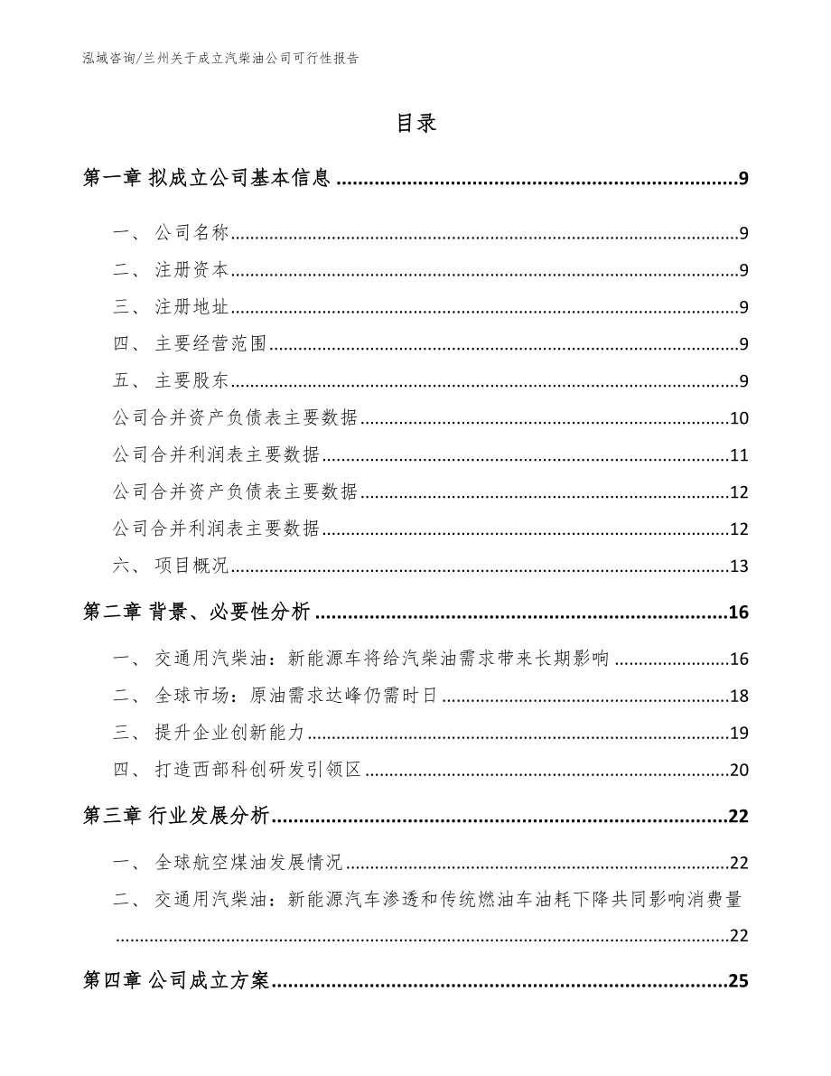 兰州关于成立汽柴油公司可行性报告模板范文_第2页