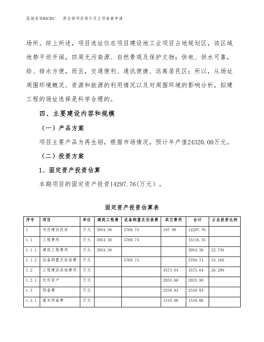 再生铝项目简介及立项备案申请.docx_第4页