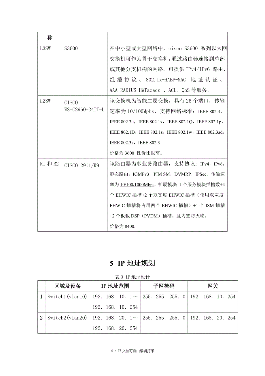 网络规划课程设计方案设计_第4页