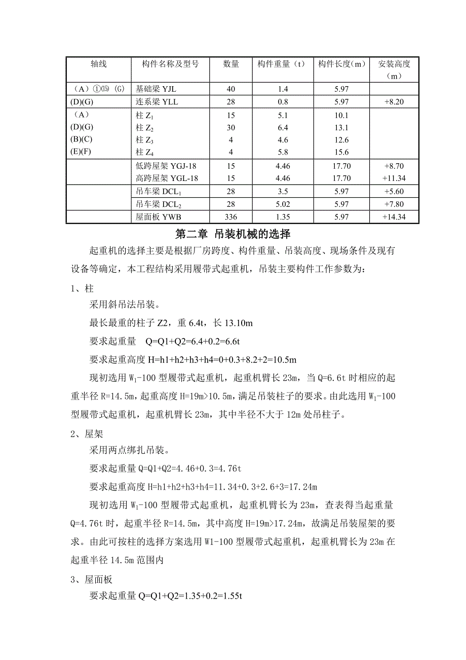 单层工业厂房结构吊装方案(I)_第4页