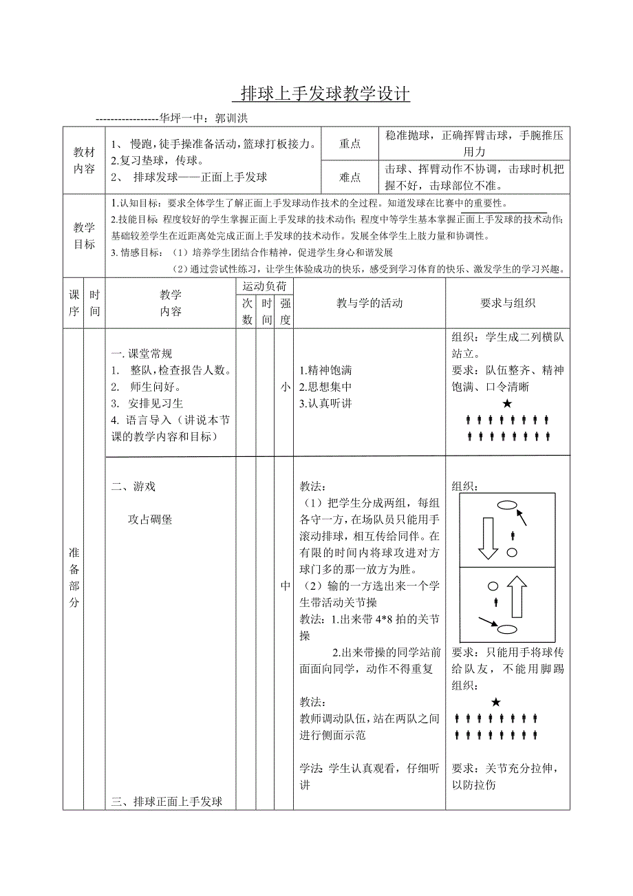 排球上手发球教学设计[1].doc_第1页