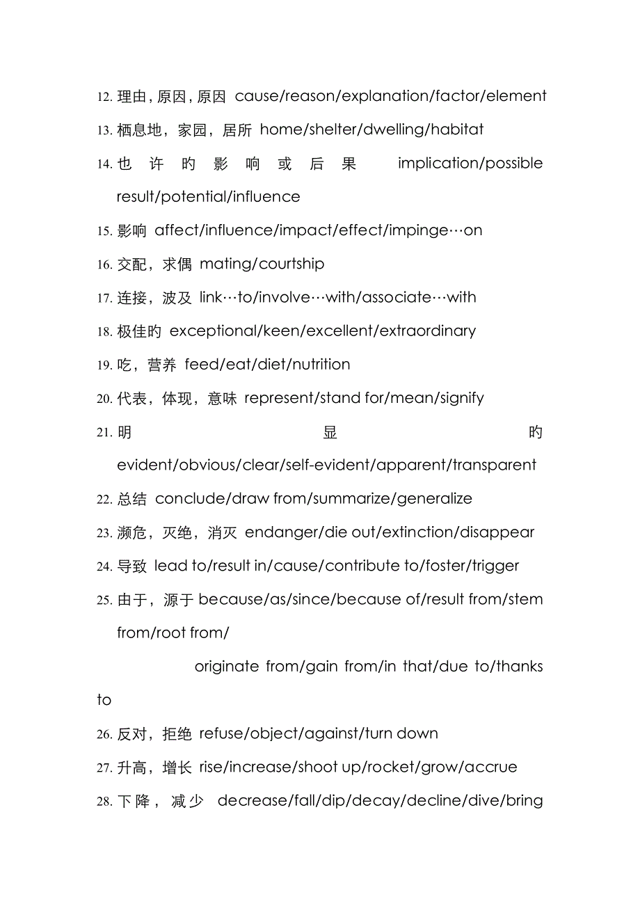 雅思阅读常见同义词替换_第2页