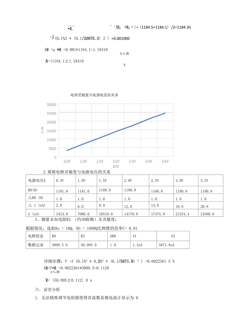 大学物理实验报告之直流单臂电桥实验报告_第3页